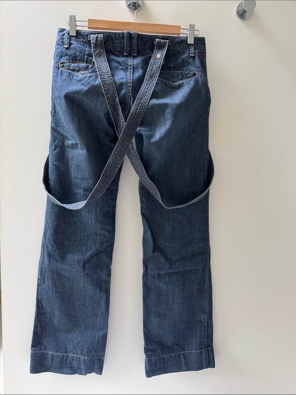 Replay Y2K Low Rise with removable Suspender straps.